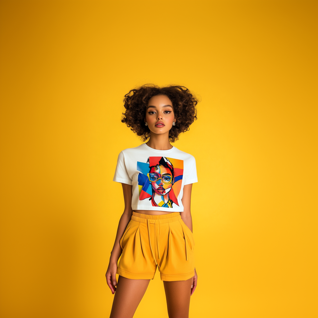 Skorts with Graphic T-Shirt