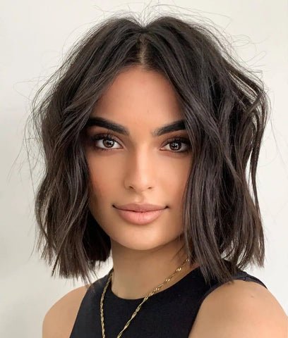 Sleek Bob with Blunt Bangs