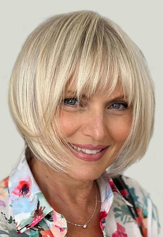 Sleek Short Bob with Middle Part