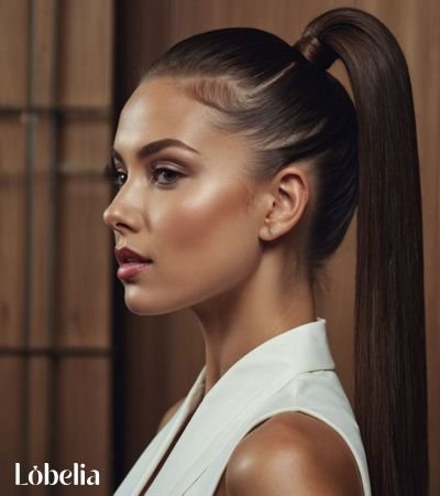 Sleek Spiral Ponytail