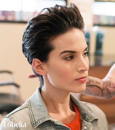 Slicked-Back Pixie