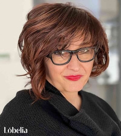 Soft Curls with Side Part