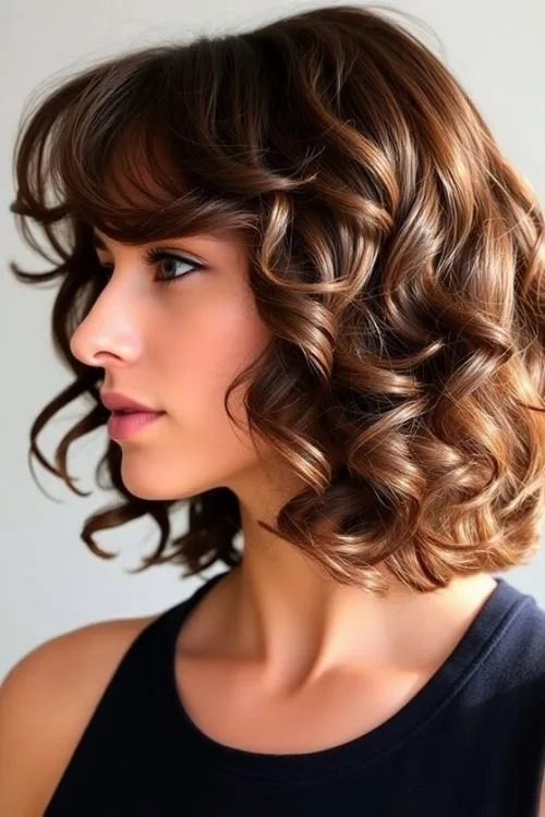Structured Curly Cut