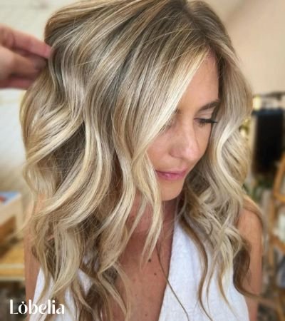 Sun-Kissed Brown with Blonde Highlights