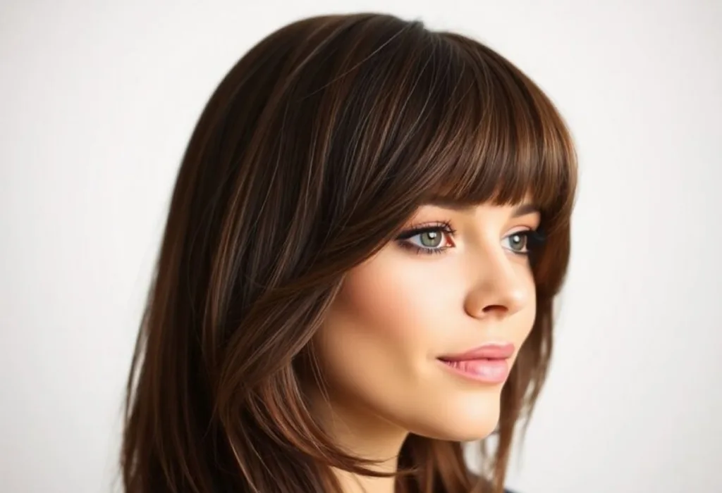 Tapered Side-Parted Bangs
