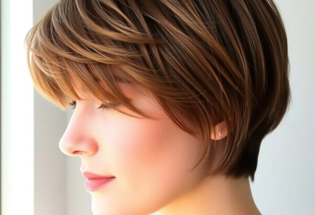 Textured Pixie Bangs
