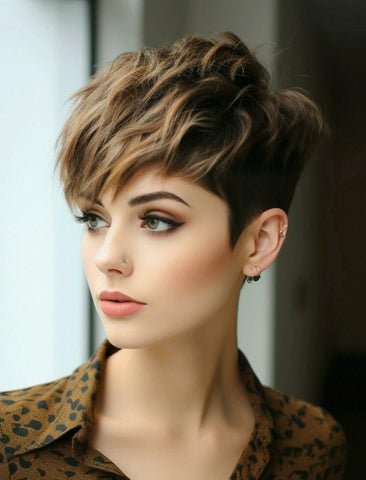 Textured Pixie with Bangs
