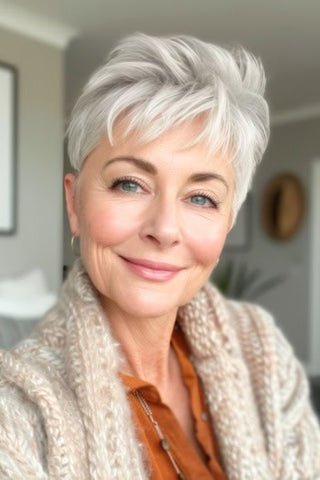 Textured Pixie with Choppy Bangs