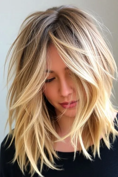 Tousled Shoulder Length