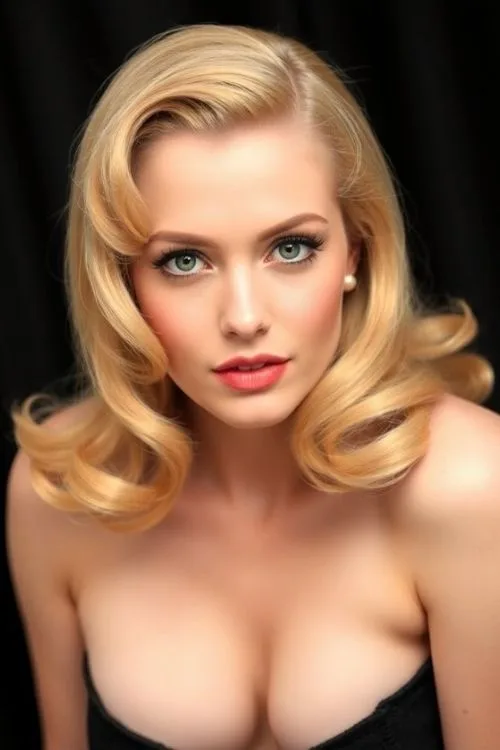 Vintage Pin Curl Style