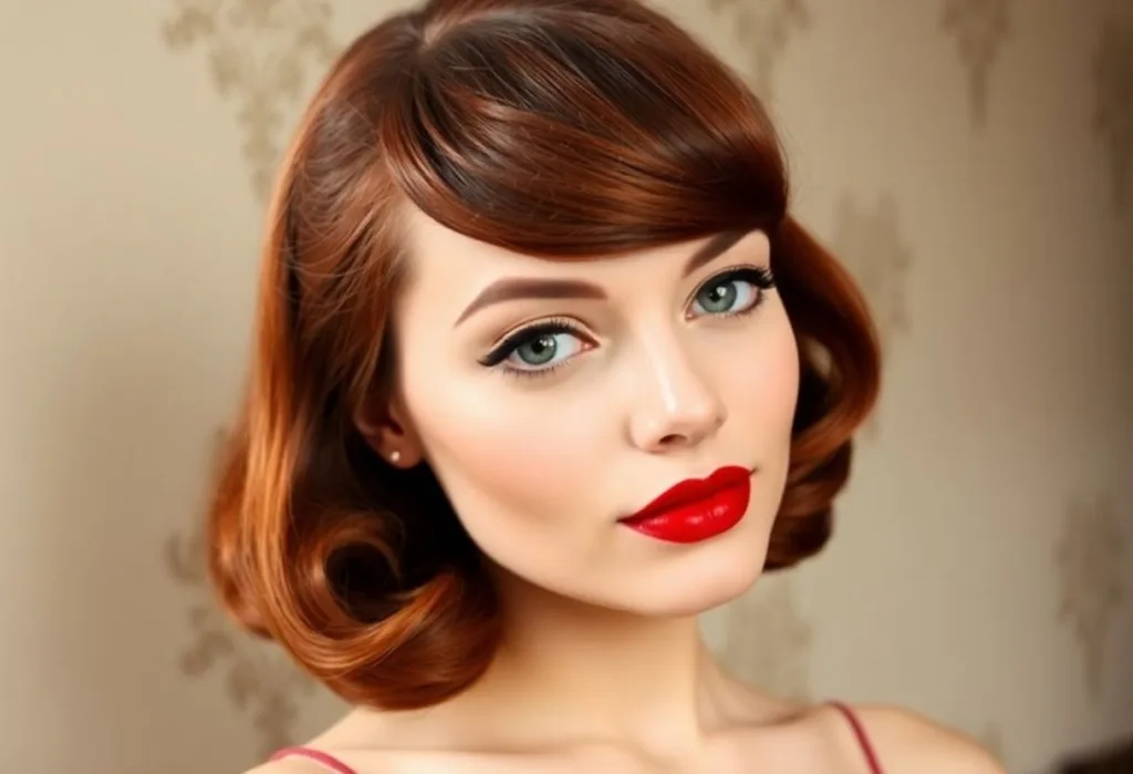 Vintage Pin-Up Bangs
