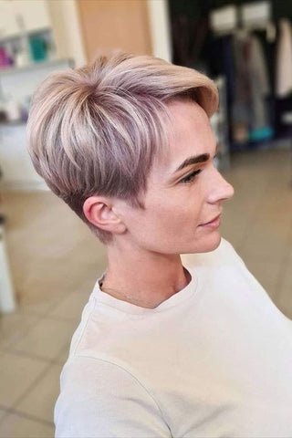Voluminous Layered Pixie Cut for Straight Hair