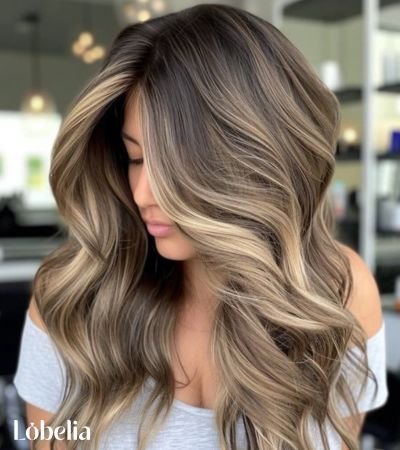 Walnut Brown with Sandy Blonde Highlights