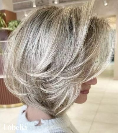 Wavy Bob with Angled Layers