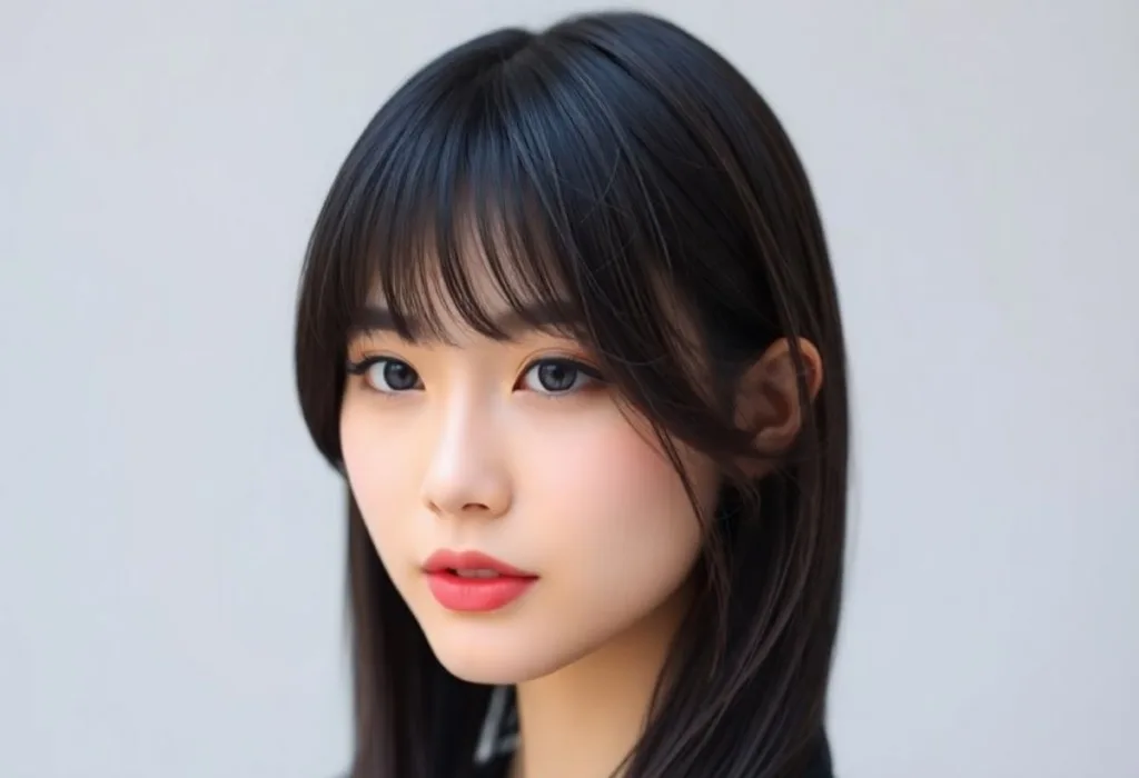 Wispy Korean Bangs