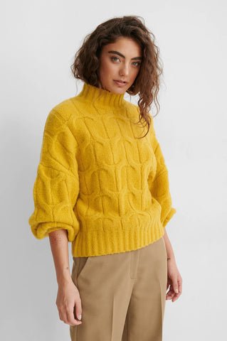 Yellow Knit Sweater