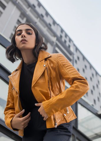 Yellow Leather Jacket
