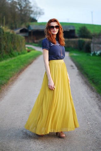 Yellow Maxi Skirt