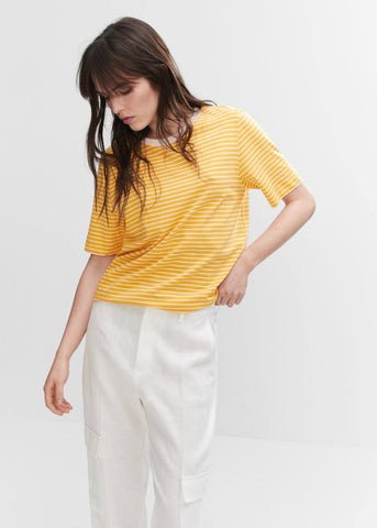 vYellow Striped T-Shirt