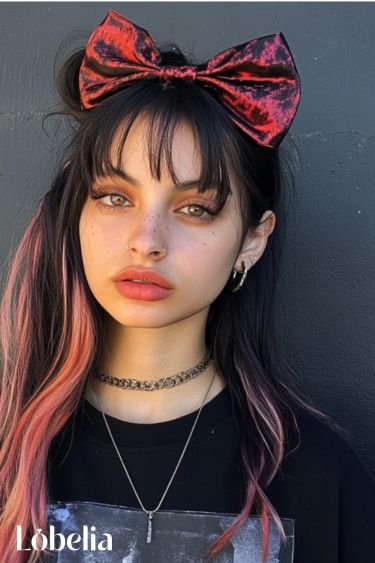 gen z woman wearing Baddie Bows