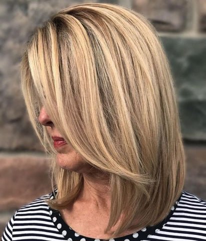 Textured Bob with Highlights