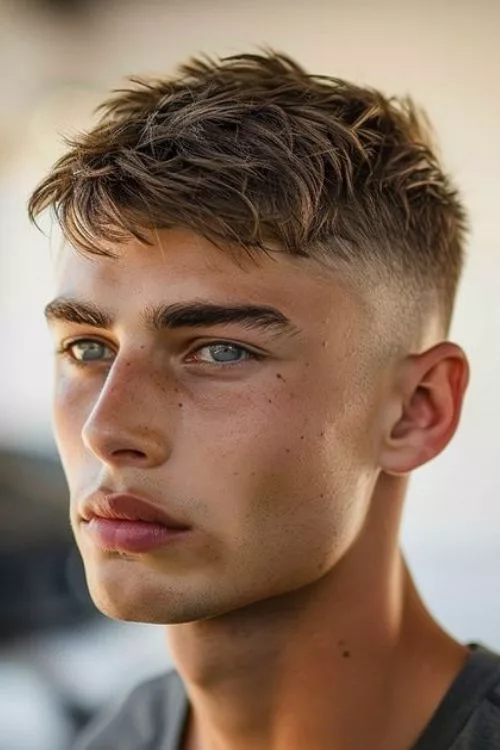 French Crop with Widow’s Peak