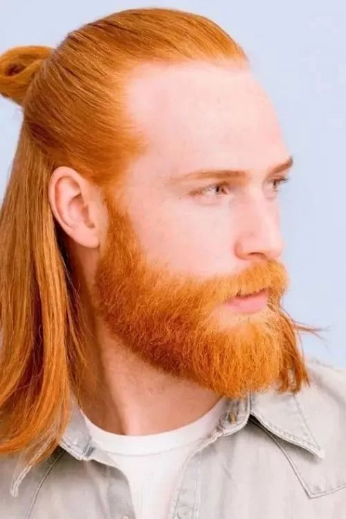 Half-Up, Half-Down with Widow’s Peak