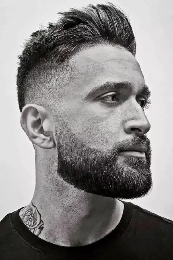Mid Fade haircut for men