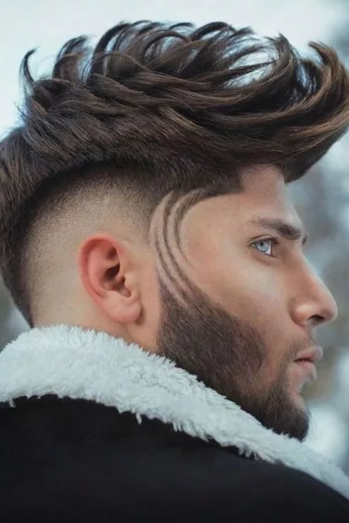 Mid Fade with Drop Fade for Men