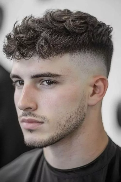 Mid Fade with Skin Fade for Men