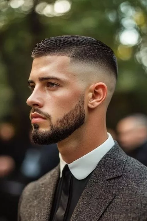 Mid Taper Fade with Skin Fade for Men