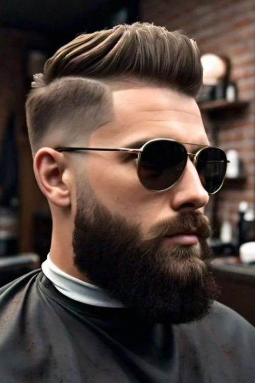 Mid Taper Fade with Tapered Top for Men