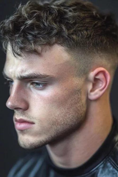 Mid Taper Fade with Textured Crop for Men