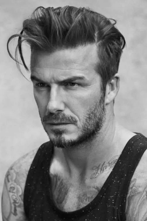 Wavy Medium Cut with Widow’s Peak