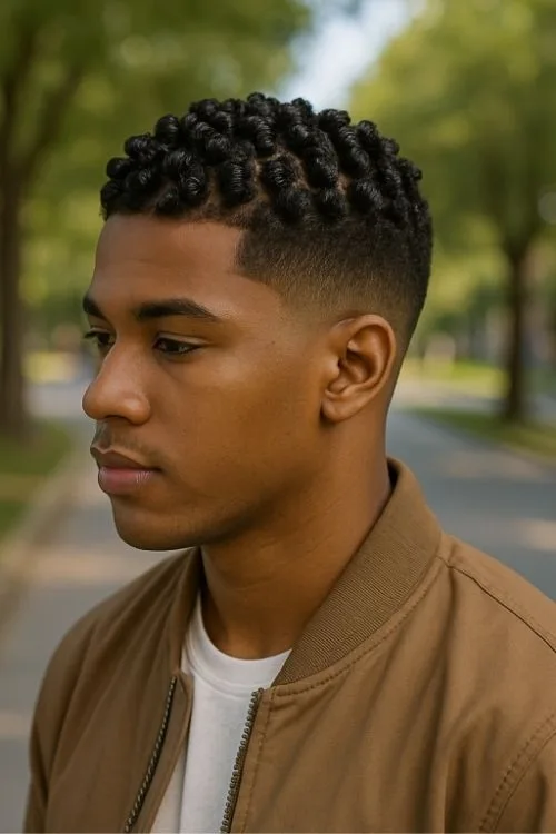 16. Finger Coils with Tapered Sides