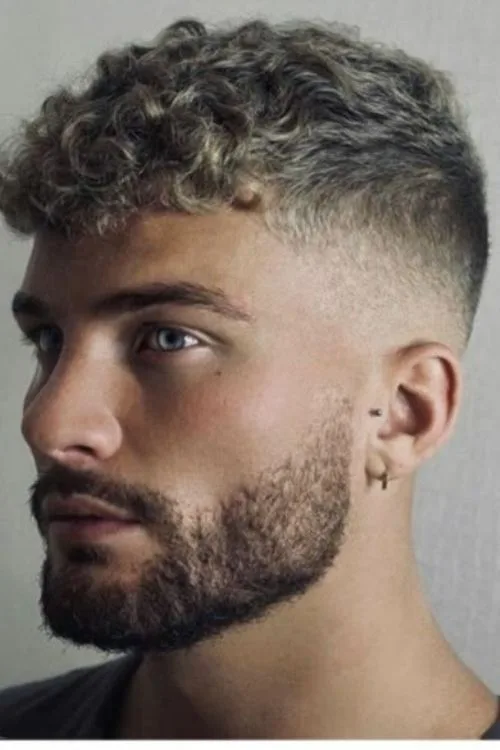 19. Short Curls with Textured Fringe