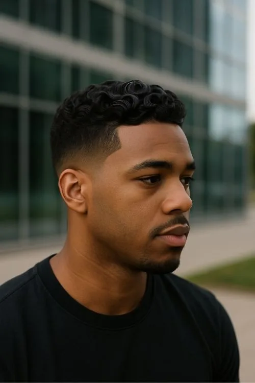 21. S-Curl Cut with Mid Fade