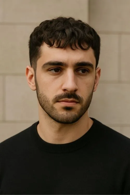 26. Brushed Forward Short Curls