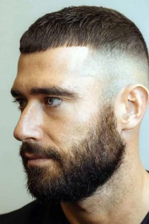 Caesar Cut for Receding Hairline