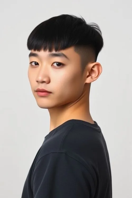 Caesar Cut with Tapered Back