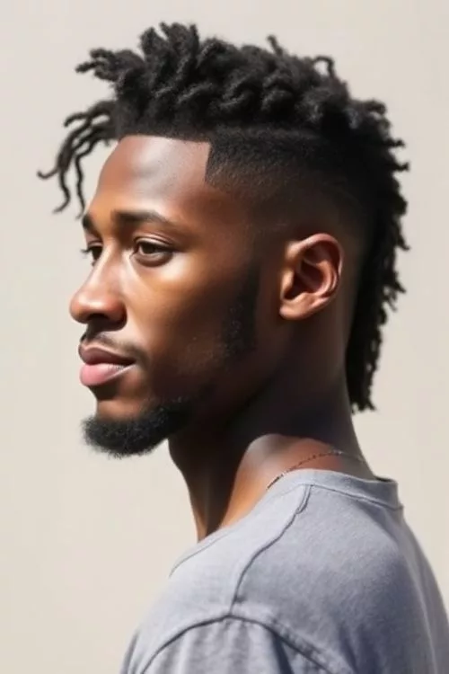 Classic Burst Fade Mullet for Men