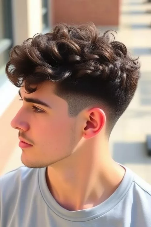 Classic Curly Taper with Rounded Top