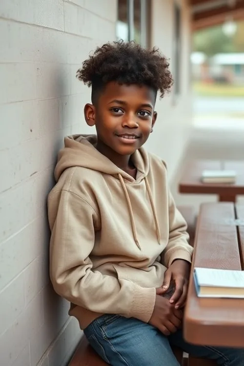 Classic Low Taper with Curls