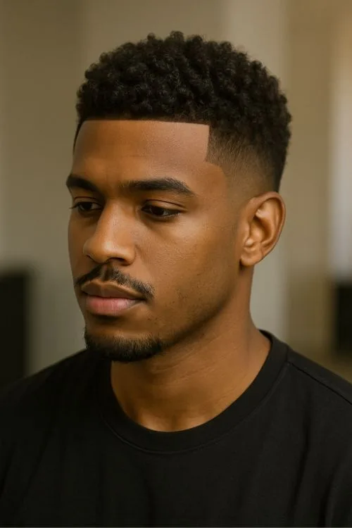 Curly Caesar with Line-Up