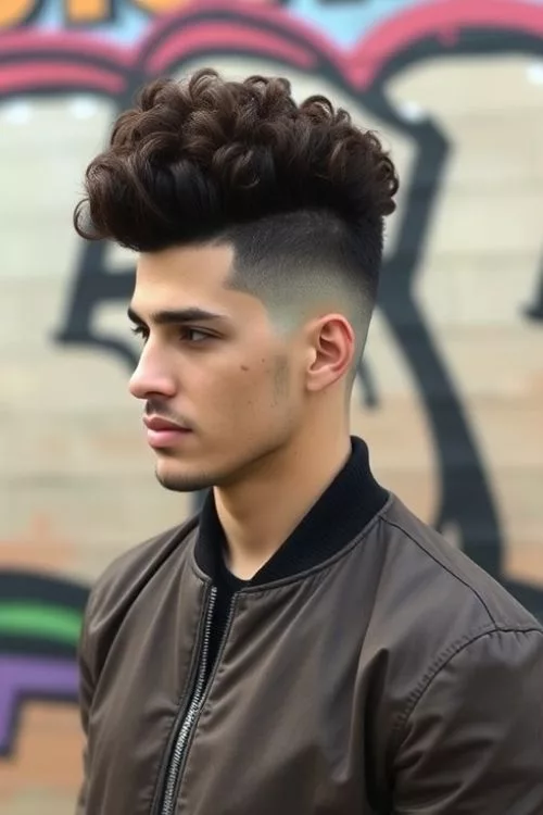 Curly High-Top with Tapered Bottom