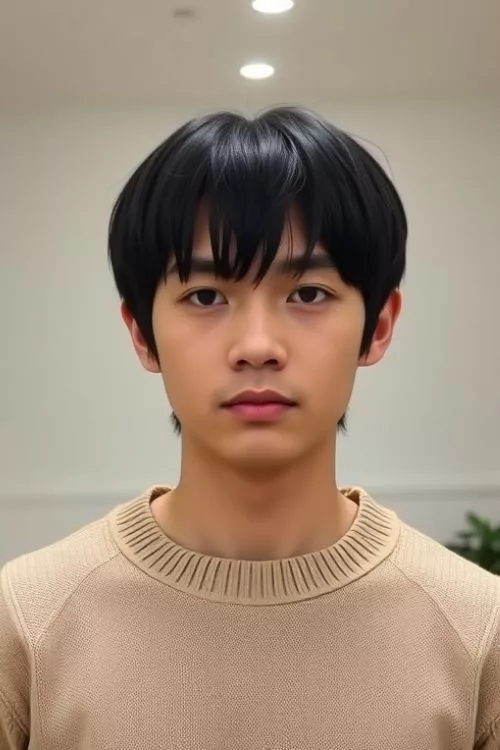 Curtain Bangs with Tapered Sides for Straight Hair