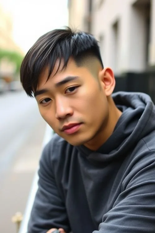 Curved Fringe with Faded Sides