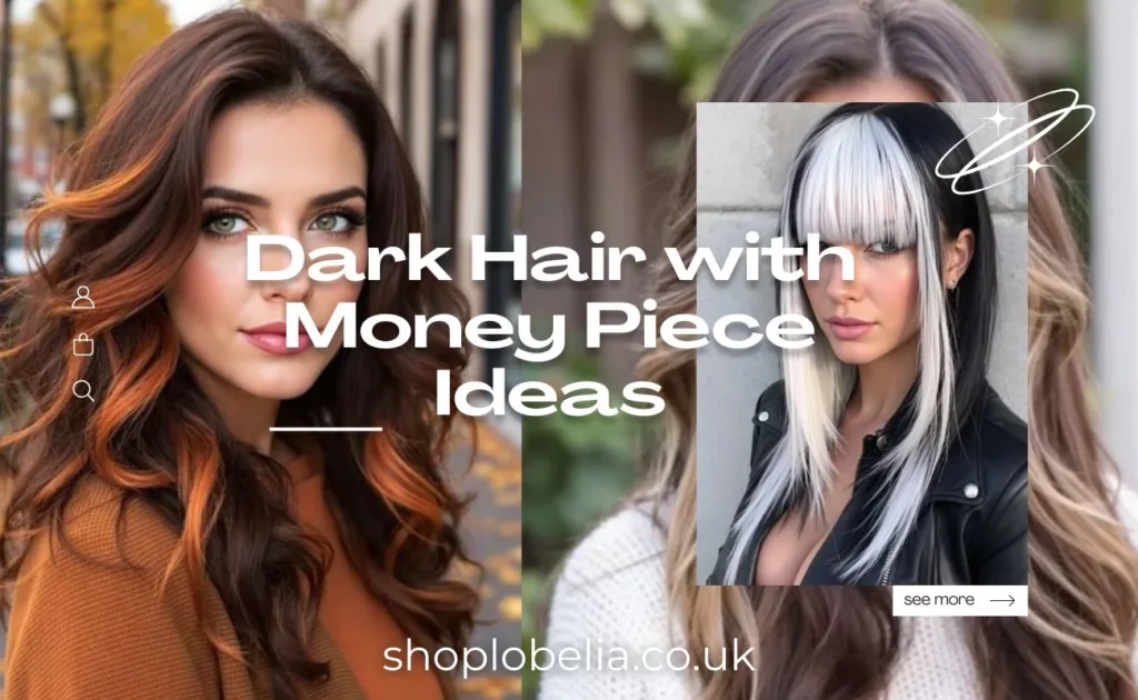 Dark Hair with Money Piece Ideas