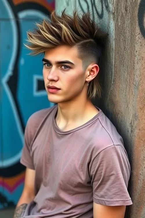 Feathered Fluffy Mullet and Low Taper Fade