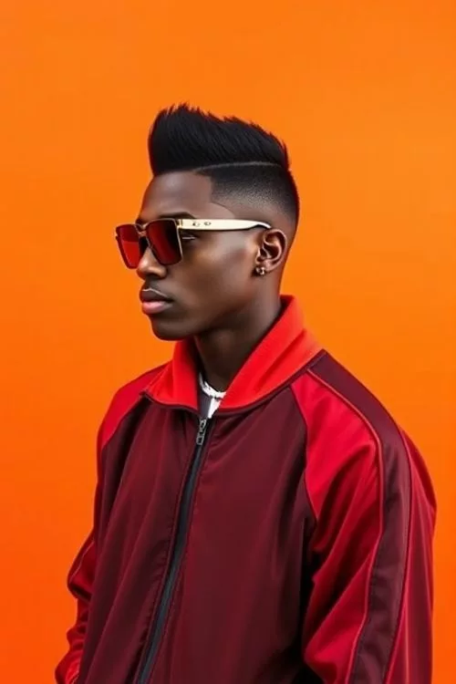 Flat Top Revival with Burst Fade for Men